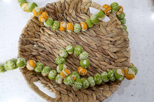 Saree Bead Garland | Pattern - Asha Project Kantha - Saree - Handmade