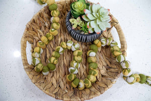 Saree Bead Garland | Pattern - Asha Project Kantha - Saree - Handmade