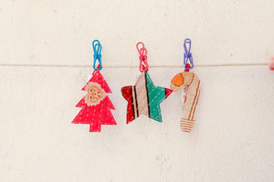 WS Kantha Christmas Ornaments | Tree - Asha Project Kantha - Saree - Handmade
