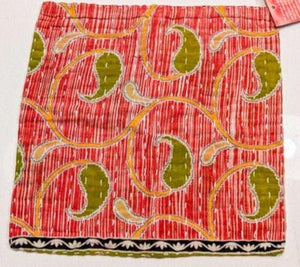 WS Kantha Dish Cloth | Christmas - Asha Project Kantha - Saree - Handmade