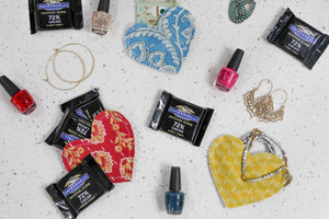 WS Kantha Heart Gift Pouch - Asha Project Kantha - Saree - Handmade