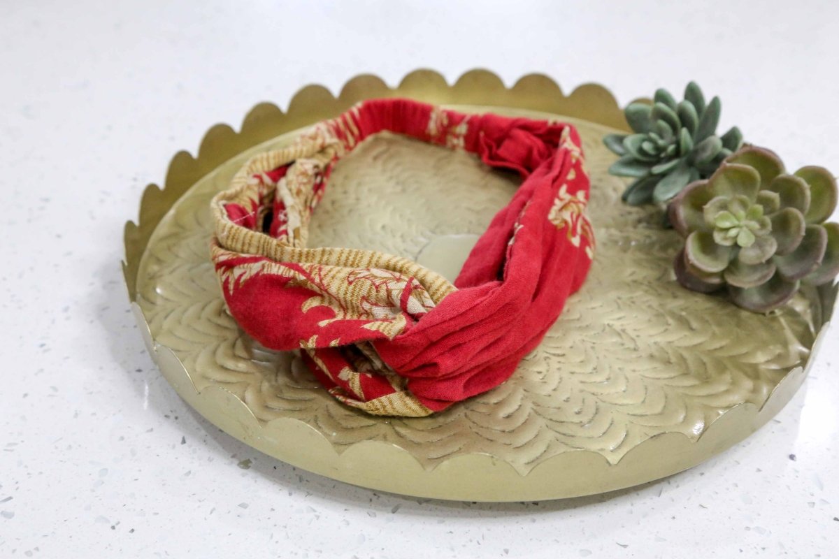 WS Saree Headband | Knot - Asha Project Kantha - Saree - Handmade